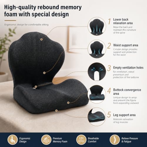 Ergonomic Memory Foam Seat Cushion for Office Chair,Car & Dining Chair - Image 3