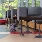 Stand Up Desk Store ReFocus Clamp-on Acoustic Desk Divider Privacy Panel that Reduces Noise and Visual Distractions (Ash Gray, 23.6" x 23.6") - Image 3