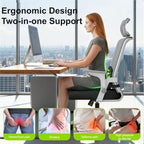 Office Chair Cushion, Ergonomic Seat Cushion with Back Support - Image 2