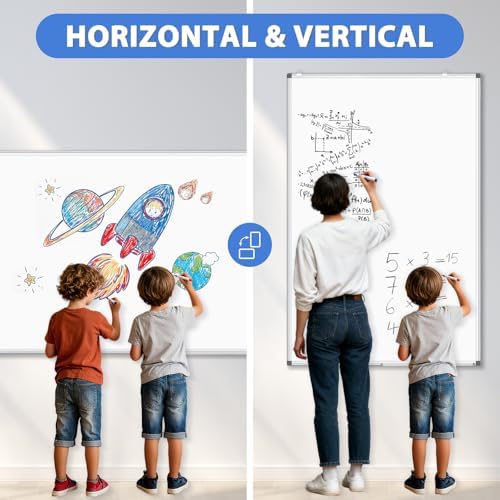 Double-Sided White Board Dry Erase Magnetic Whiteboard Wall 48x36 Large - Image 4