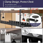 Shikha Cable Management Under Desk, 15.7"-31" Retractable Cable Management Tray, No Drilling Cord Organizer with Clamp for Desk, Under Table Wire Management Tray for Home Office - Image 5