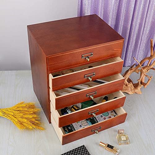 GoooodGift Wooden Drawers Small Wooden Box with Drawer, Brown - Image 4