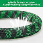 Cable Sleeve 1 Inch x 50FT Self-Wrapping Wire Loom - Image 2