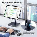 CreaDream Tablet Stand, Heavy Aluminum iPad Stand for Desk - Image 2