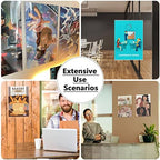 MaxGear Acrylic Sign Holder 11 x 17 Wall Mount with Tape, 6 Pack, Vertical - Image 6