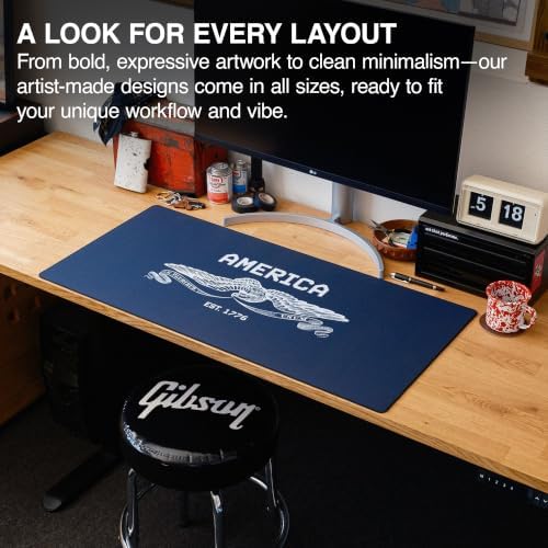 MPCO. American Spirit Gaming Desk Pad, 36" x 17" Duraglyde Fabric Desk Mat - Image 6