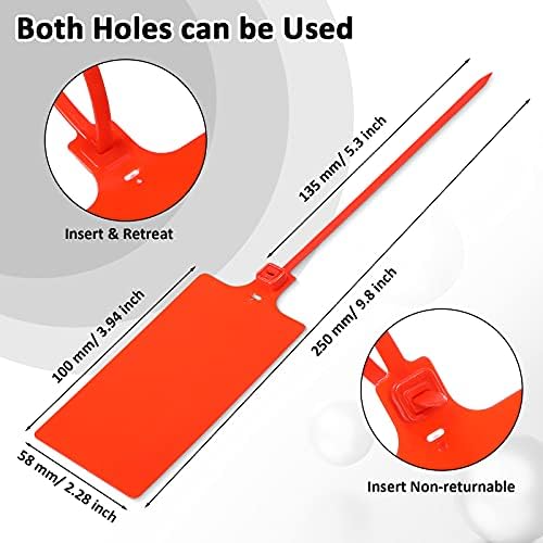 Youyole 200pcs Plastic Seals Shipping Tags Logistics Use Big Sign Tie Large - Image 2