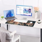 Large Keyboard Mouse Pad Set, Extended Mouse Pad+Keyboard Wrist Rest Support, Memory Foam Ergonomic Easy Typing, 4Pcs (31.5×11.8 in) Desk Pad Set for Office Home,American Flag Deer - Image 3