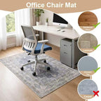 Office Chair Mat - for Hardwood Floors, Large Non-Slip Easy-Clean Floor Protection Blanket (Blue, “60 x 48in”) - Image 3