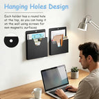 MFTEK Magnetic File Holder 6 Pockets Paper Holder, Hanging File Organizer Office Supplies Storage for Cabinets, Whiteboard, Magnetic Mail Letter Folder for Refrigerator (Classic Black) - Image 6