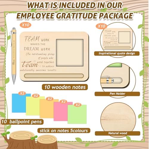 Dispowreath 6 Set Employee Christmas Appreciation Gift Sticky Note Holder - Image 3