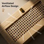 Wooden Cable Management Box - 15 x 6.5 x 6.3 in - Power Strip Organizer - Image 6