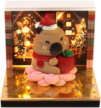 3D Memo Pad Time Piece Calendar 2027, 3D Tear-Off Art Desk Calendar 2027, Creative 3D Memo Pad Paper Art Tree House DIY Paper Carving Decoration (Christmas capybara) by PTAEXCEL