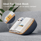 ERGONOV Lap Beanbag Book Stand for Hands Free Reading Comfortable Reading Pillow Stand Minimize Neck Strain Perfect Idea for Book Lovers in Dorm Room or Anywhere Else with Bookseat(Gray) - Image 4