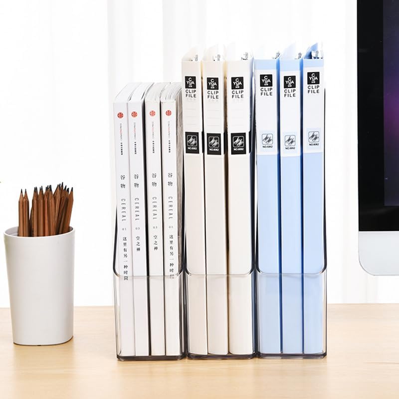 WRINGKIT 4 Pack Clear Magazine Holder, Vertical - Image 5