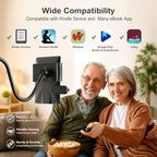 Kefotic Gooseneck Tablet Holder for Kindle Reading in Bed with Page Turner Remote, Hands Free Desk Bedside Lazy Arm Stand for Kindle Accessories, Gifts for Readers - Image 4