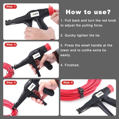 Zhushan Automatic Cable Tie Gun - Tightening and Cutting Tool - Image 5