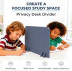 Desk Privacy Divider [6-Pack] 24" x 16" Freestanding Felt Panel - Image 4