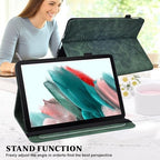 for Kindle Fire Max 11 Case (2023) - Embossed Lace PU Leather Flip Folio with Elastic Band & Card Slots, Multi-Angle Stand, Green - Image 3