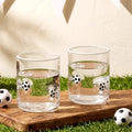 SiliFine 2 Pcs Soccer Icon Juice Glasses by SiliFine