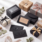 Uiifan 400 Pcs Window Gift Card Envelopes 4x2.8 Inch,Black - Image 5