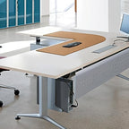 MAIDERN (40”+ 40”) x 13” L Shaped Corner Desk Mat, Cork & Leather Dual Sided Desk Pad for Gaming Computer Office Home (Black) … - Image 4