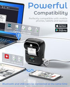 Phomemo M110 Label Maker with 3 Tapes and Bag, Portable Thermal Printer - Image 5