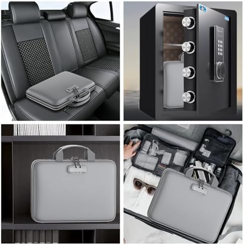 Tamfile Fireproof File Organizer with Lock,Hard Case Fireproof Document Box - Image 6