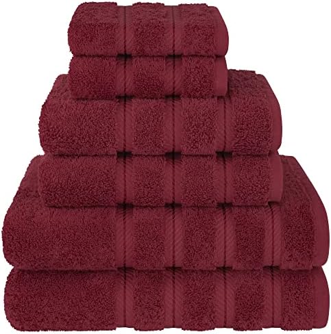American Soft Linen 100% Cotton Luxury Turkish Towels, 6 Piece Towel Set by AmericanSoftLinen