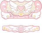 GeekShare Kawaii Mouse Pad Wrist Rest Support Set - Non-Slip Rubber Base Desk Mat and Memory Foam Wrist Rest for Keyboard and Mouse,Perfect for Gaming,or Home Office Work - Star Wings Series by GEEKSHARE