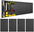 WallPeg Pegboard Kit - 4 Each 24"x16" Peg Board Panels - Made in USA - Mounted Size is 64" x 24" Pegboards Wall Organizer for Walls Home, Garage Tool Storage, Office Organization, Kitchen, Craft Room by Wallpeg%E2%80%93PegboardAccessories