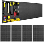 WallPeg Pegboard Kit - 4 Each 24"x16" Peg Board Panels - Made in USA - Mounted Size is 64" x 24" Pegboards Wall Organizer for Walls Home, Garage Tool Storage, Office Organization, Kitchen, Craft Room by Wallpeg%E2%80%93PegboardAccessories