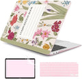 DONGKE Case for MacBook Air 13 Inch (2021-2018 Models A2337 M1/A2179/A1932), Floral Composition Book Hard Shell Case with Keyboard Protector, Compatible with Retina Display and Touch ID by DONGKE