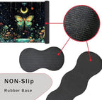 Keyboard Wrist Rest and Mouse Pad with Wrist Support Set Ergonomic Coaster,Memory Foam,Easy Typing Pain Relief,Large XL Desk Mat 31.5"x 11.8",Butterfly Moon - Image 3