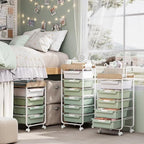 SYKIARIOL Rolling Storage Utility Cart with 5 Drawers,Green - Image 7