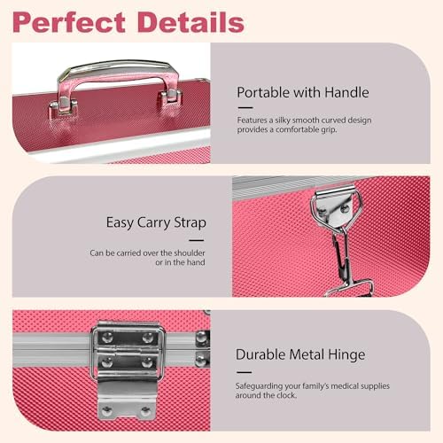 Rose Medication Combination Lock Boxes with Code Large - Image 7