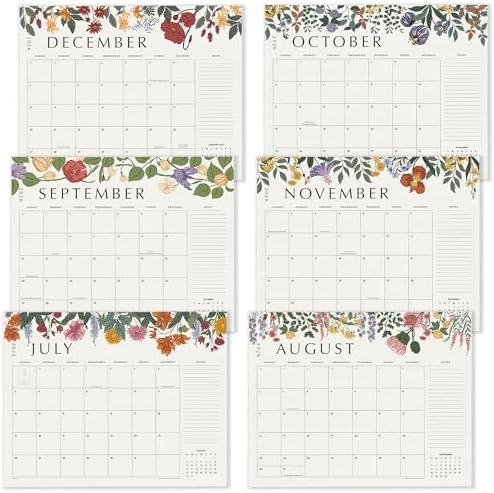 Desk Calendar 2026 with Desktop Mat, Cabbrix Large Desk Pad Calendar 22 x 17 Inch Runs From July 2026 to December 2027, Classic Floral Design Calendar 2026 for Home School and Office (Green) - Image 2