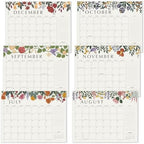 Desk Calendar 2026 with Desktop Mat, Cabbrix Large Desk Pad Calendar 22 x 17 Inch Runs From July 2026 to December 2027, Classic Floral Design Calendar 2026 for Home School and Office (Blue) - Image 2