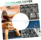 Gadpiparty Clear Acrylic Keyboard Cover Protector Full Size Keyboard Cover for Home Office 18.70 X 6.10 X 1.96 in Dust Water and Spill Protection Easy to Clean 1 Pack - Image 3