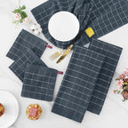 Homaxy Cotton Terry Kitchen Towels and Dishcloths Set of 8, Dark Grey - Image 6