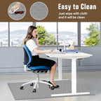 KMAT Office Chair Mat, 36x48in Heavy Duty Hardwood/Tile Floor Protector, Floor Mat Computer Desk Mat for Rolling Chairs, Work, Study, Office, Grey - Image 6