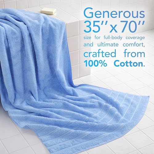 American Soft Linen 100% Cotton Luxury Turkish Towels, 2PC 35x70 Bath Sheet - Image 2