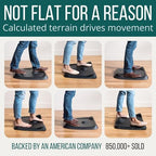 The Standing Desk Mat - Topo by Ergodriven | Premium Not-Flat Anti-Fatigue Standing Desk Mat with Calculated Terrain | Ultra-Thick Deluxe Comfort Foam, Durable, PVC-Free | Accessories | Obsidian Black - Image 2