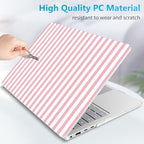 Case for Surface Laptop 8 2026/7 2024 13.8", Pink & White Stripes - Image 5
