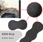 Keyboard Wrist Rest and Mouse Pad with Wrist Support Set Ergonomic Coaster,Memory Foam,Easy Typing Pain Relief,Large XL Desk Mat 31.5"x 11.8",Black Gold Marble - Image 3