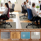 Office Chair Mat for Hardwood Floor, 36" x 48" Non-Slip Office Chair Mat for Rolling Chair, Heavy Duty Textilene Floor Protector for Hardwood Tile, Desk Computer Chair Mat for Home Office,Brown - Image 5