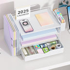 Wood Desk Organizers and Accessories with File Holder & Catalog Racks - Image 6