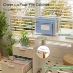 EcoStash Wheat Straw Hanging File Folders,7-Pocket Accordion Organizer - Image 2