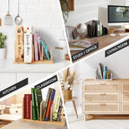 Cook Book Organizer, 4 Sections, Recipe Book Holder Rack, Tabletop Stand for Convenient Cookbook Storage, Vertical Cook Book Stand Kitchen, Binder Holder for Desk & Countertop (White) - Image 5