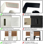 No Drill Under Desk Cable Management Tray, 28" Desk Cable Organizer - Image 4